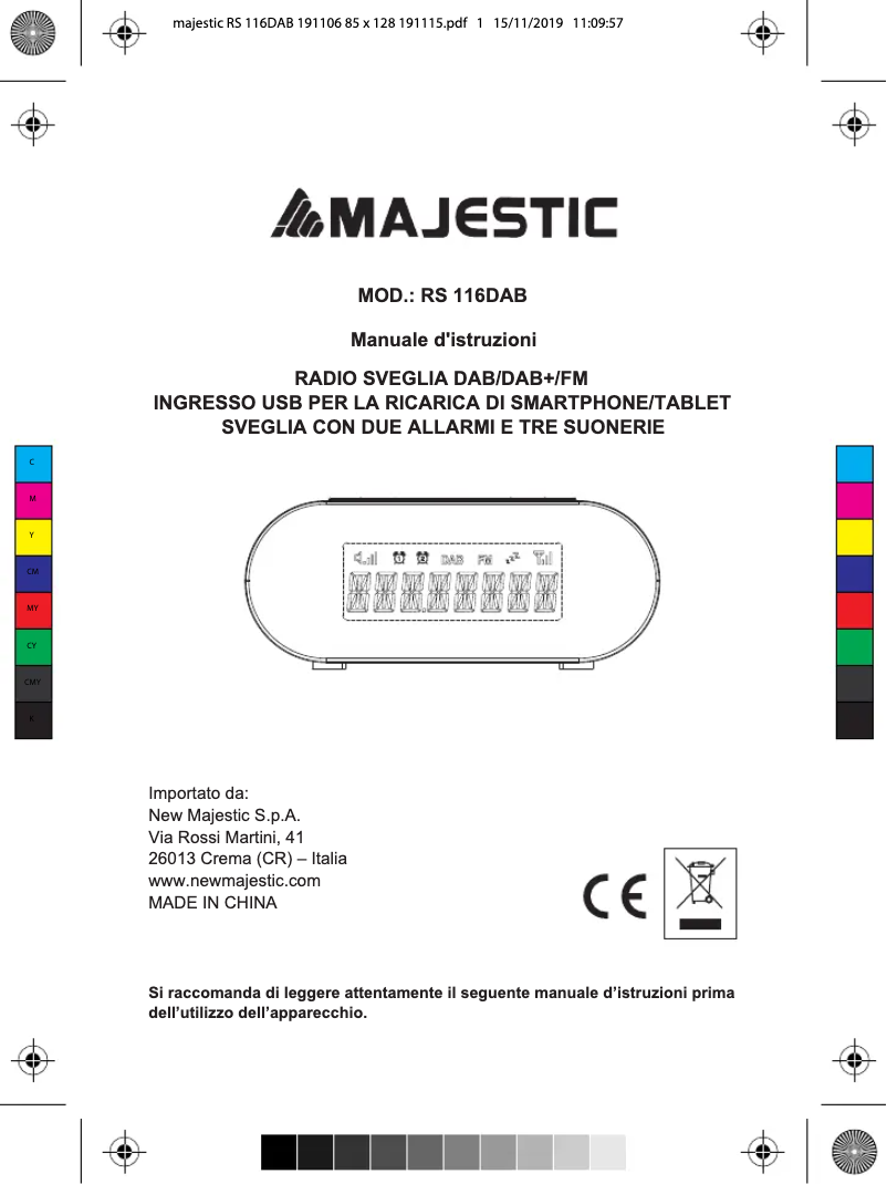 Página nº 1 - Manual de usuario Majestic RS-116 DAB