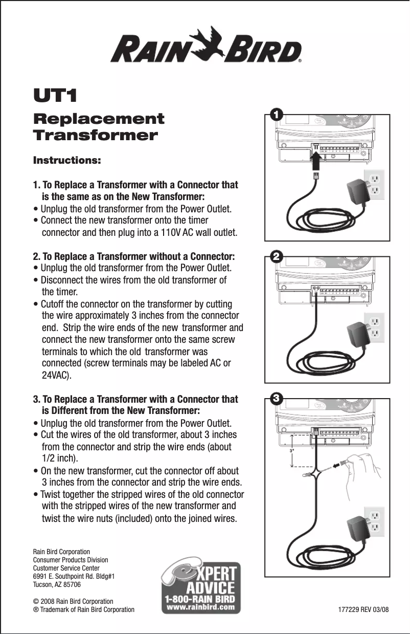 Imagen de la primera página del manual del dispositivo UT1