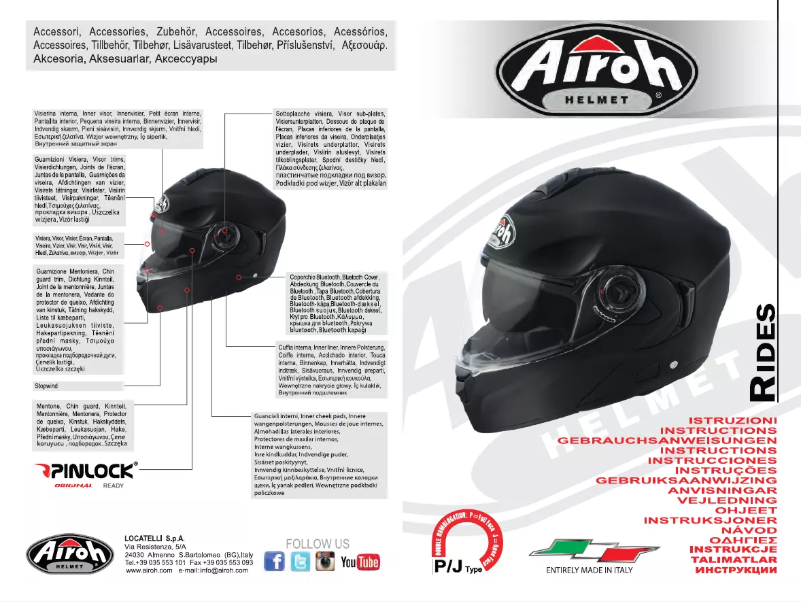 Página 1 del manual Manual de usuario Airoh RD29