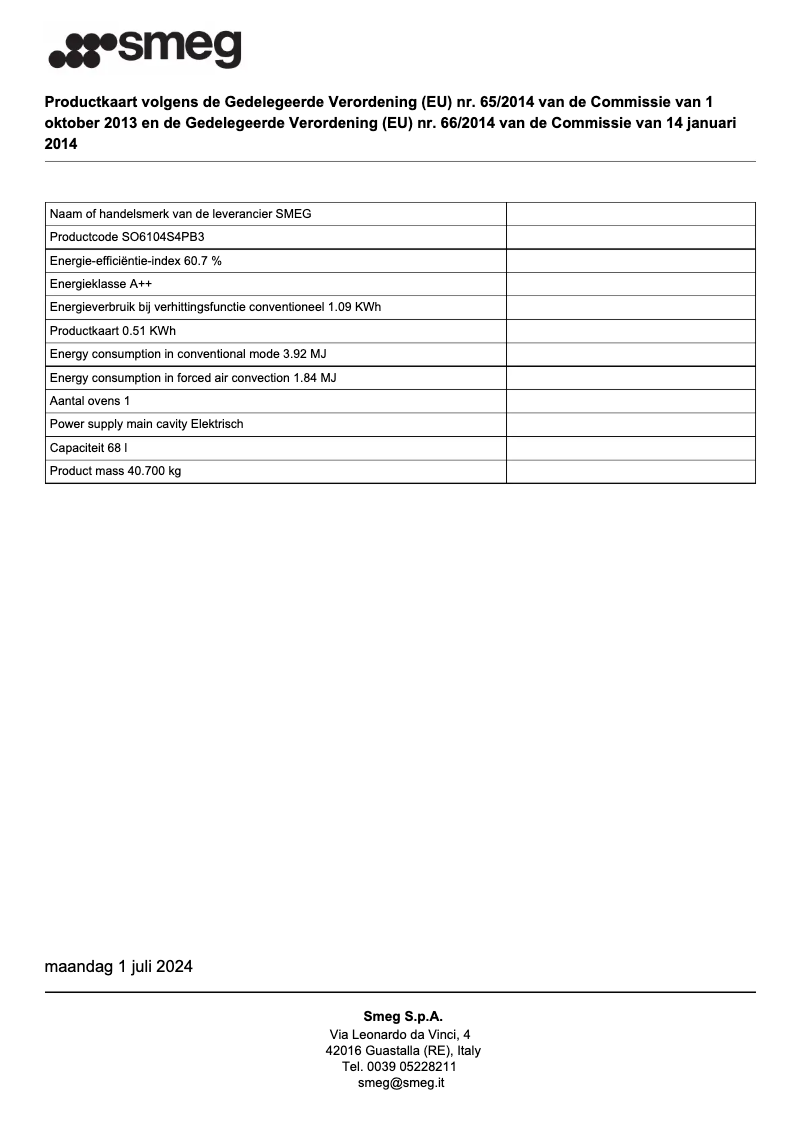 Imagen de la primera página del manual del dispositivo SO6104S4PB3