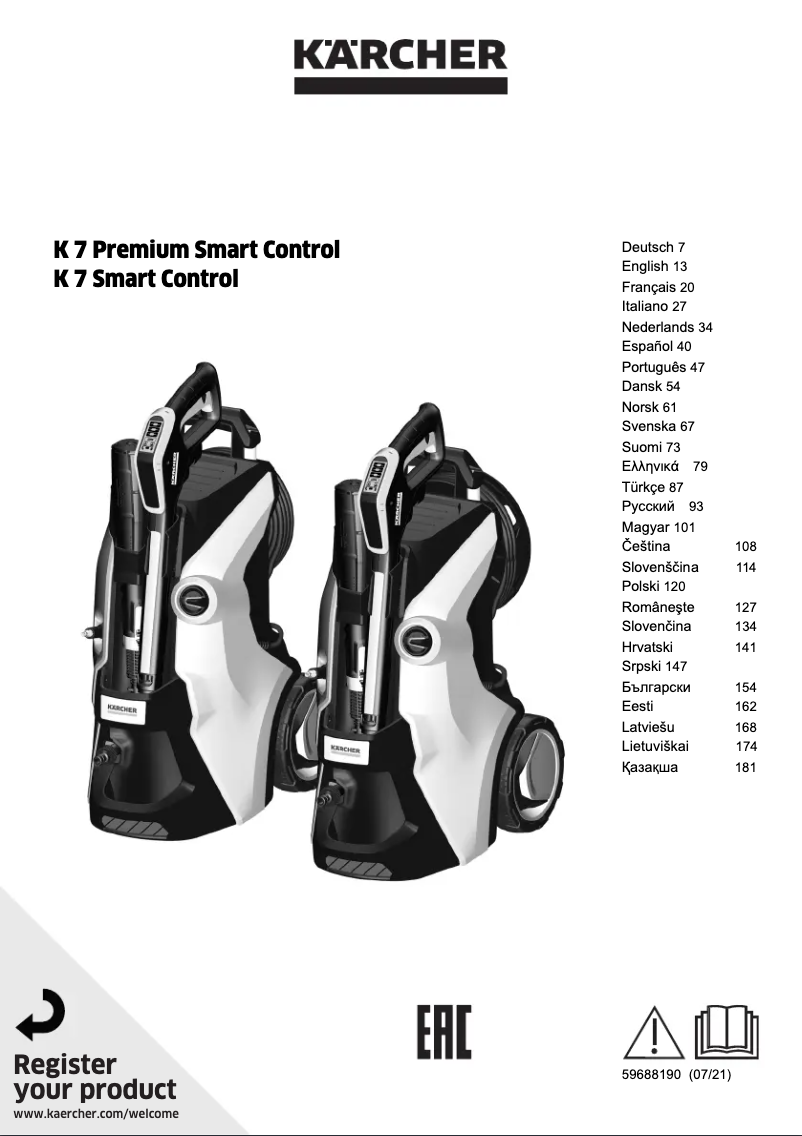 Imagen de la primera página del manual del dispositivo K7 Smart Control Home