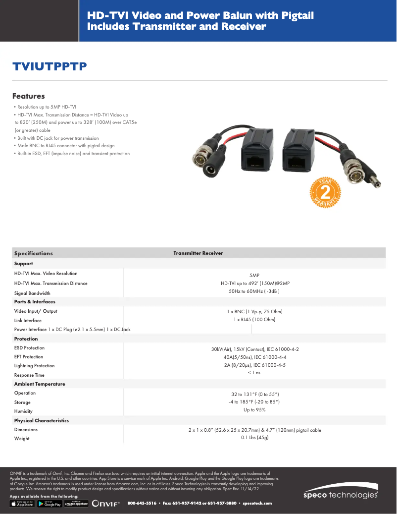 Imagen de la primera página del manual del dispositivo TVIUTPPTP