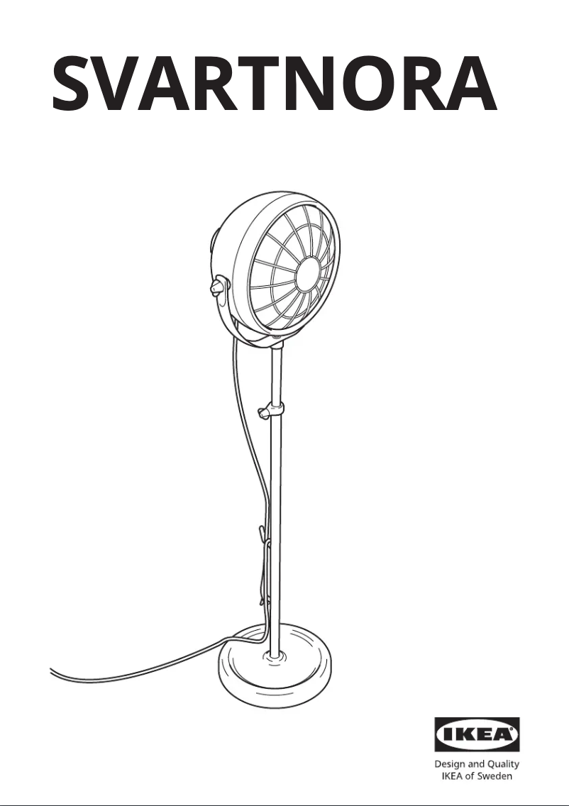 Página 1 del manual Manual de usuario Ikea SVARTNORA 604.594.39