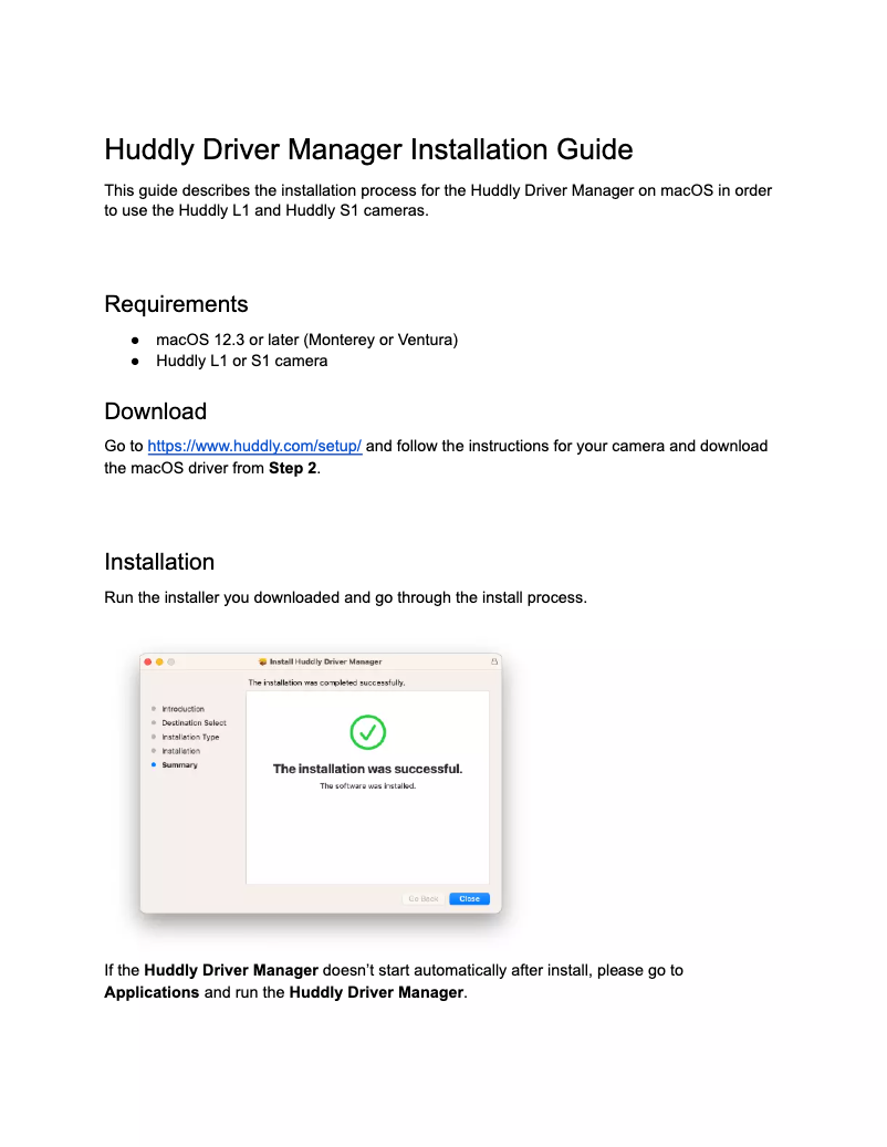 Imagen de la primera página del manual del dispositivo L1