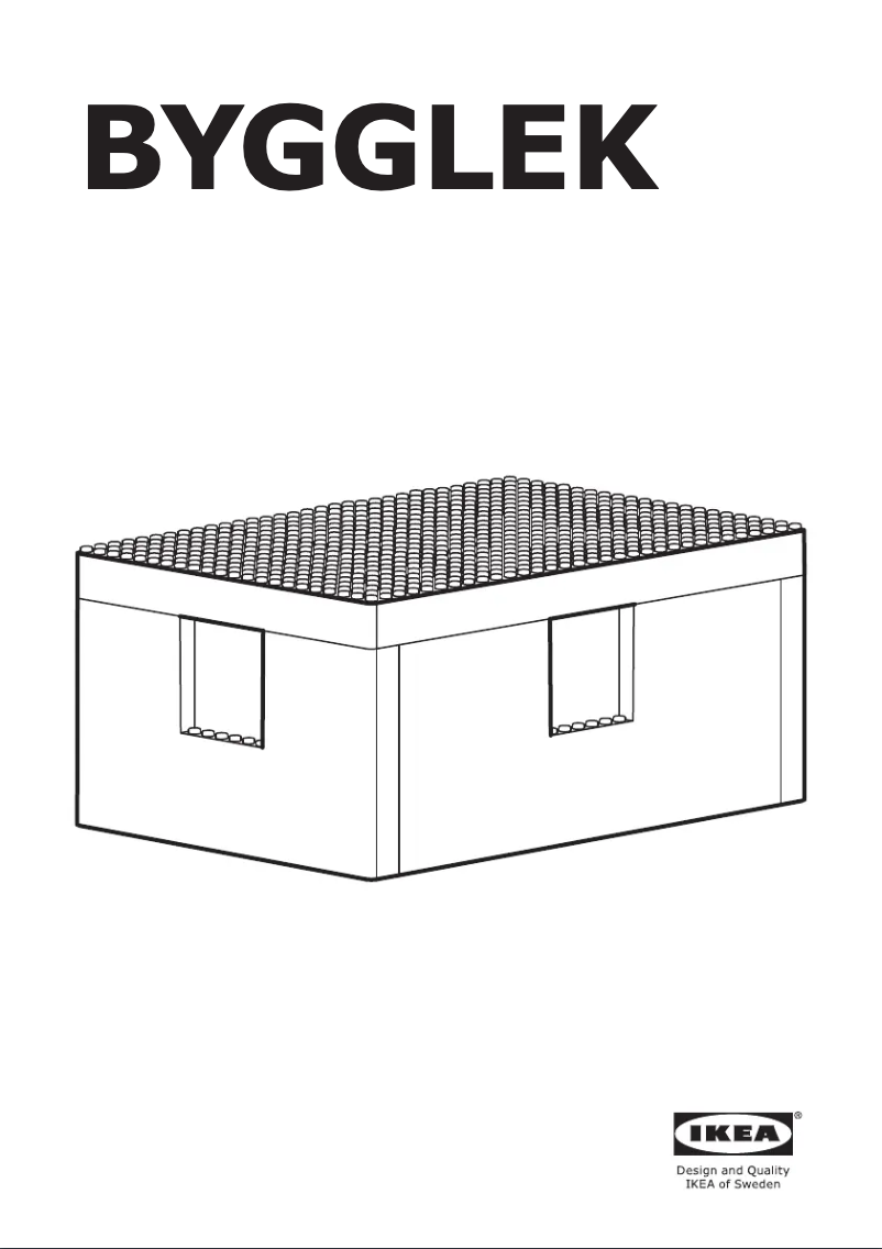 Imagen de la primera página del manual del dispositivo BYGGLEK 304.534.05