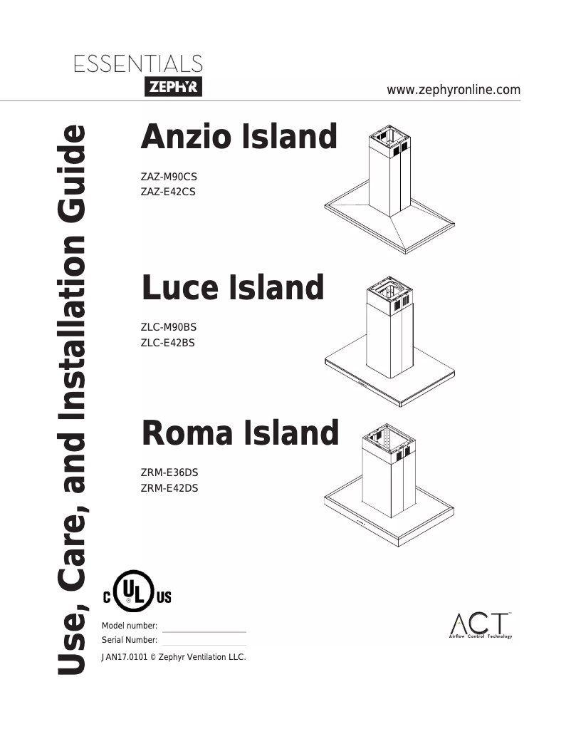 Página 1 del manual Manual de usuario Zephyr ZAZE42CS
