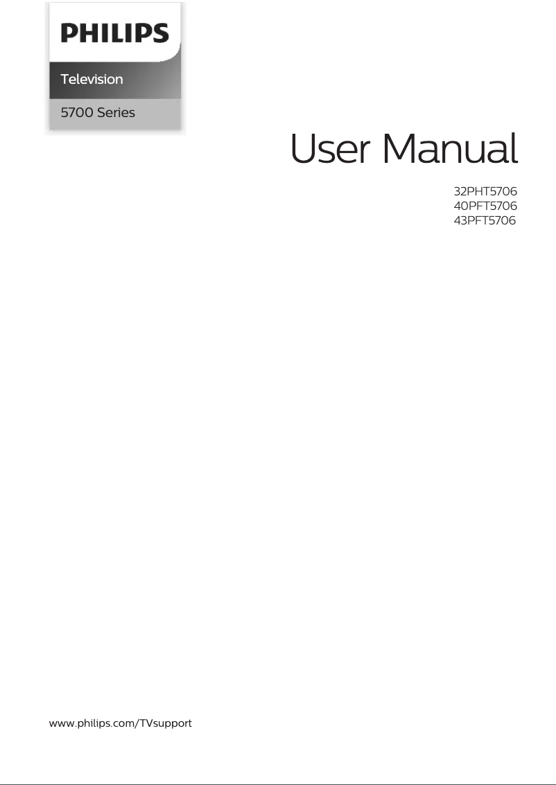 Imagen de la primera página del manual del dispositivo 40PFT5706