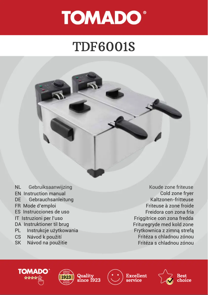 Imagen de la primera página del manual del dispositivo TDF6001S