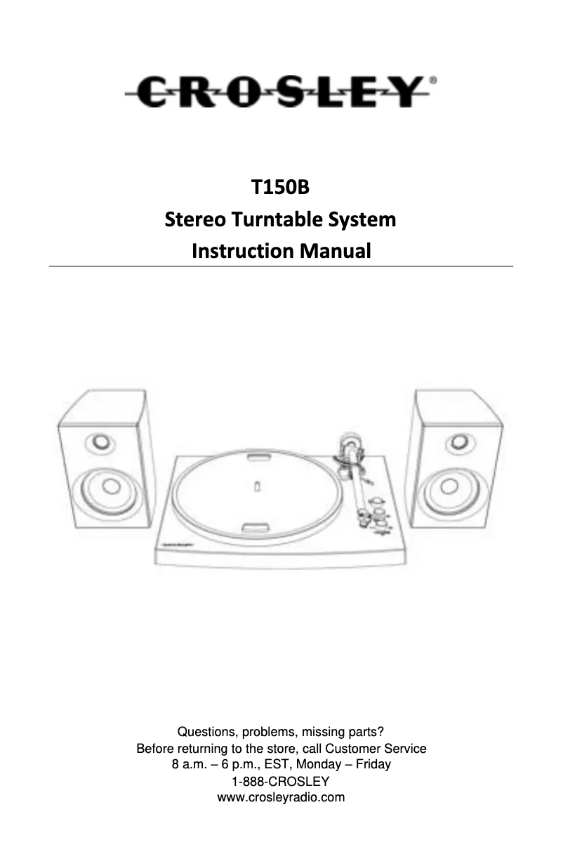 Imagen de la primera página del manual del dispositivo T150B