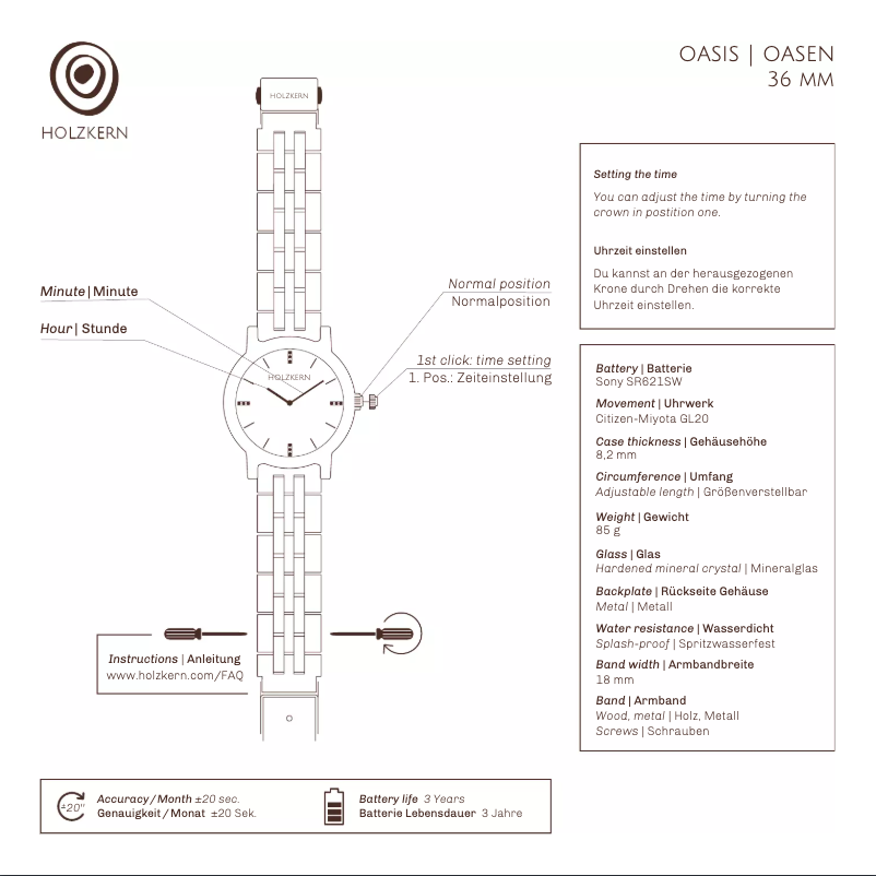 Imagen de la primera página del manual del dispositivo Haria
