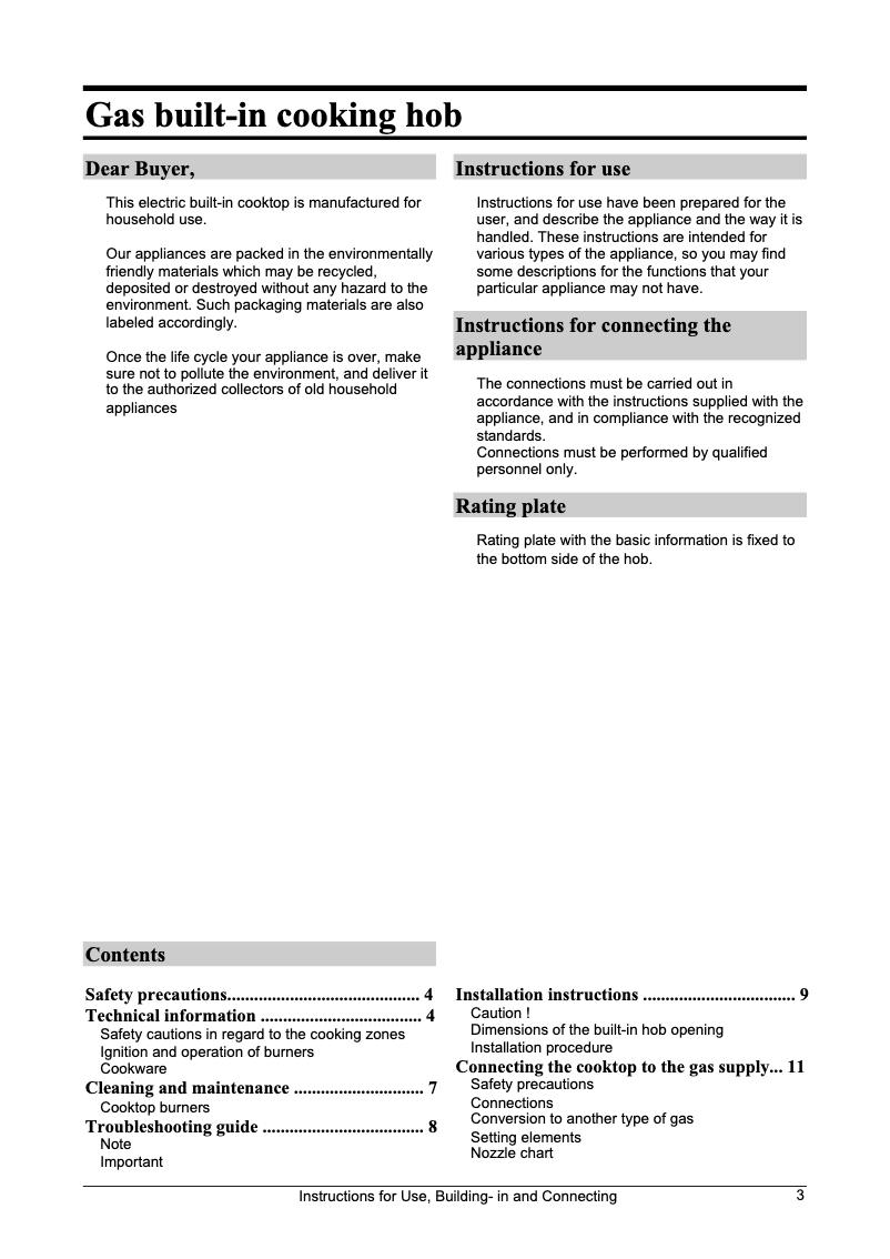 Imagen de la primera página del manual del dispositivo GNS 64 E