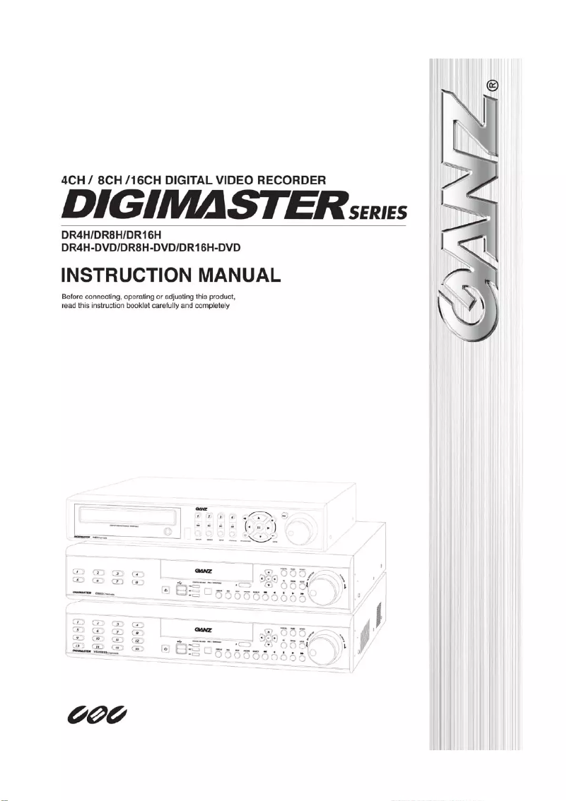 Página nº 1 - Manual de usuario Ganz Digimaster DR16HD