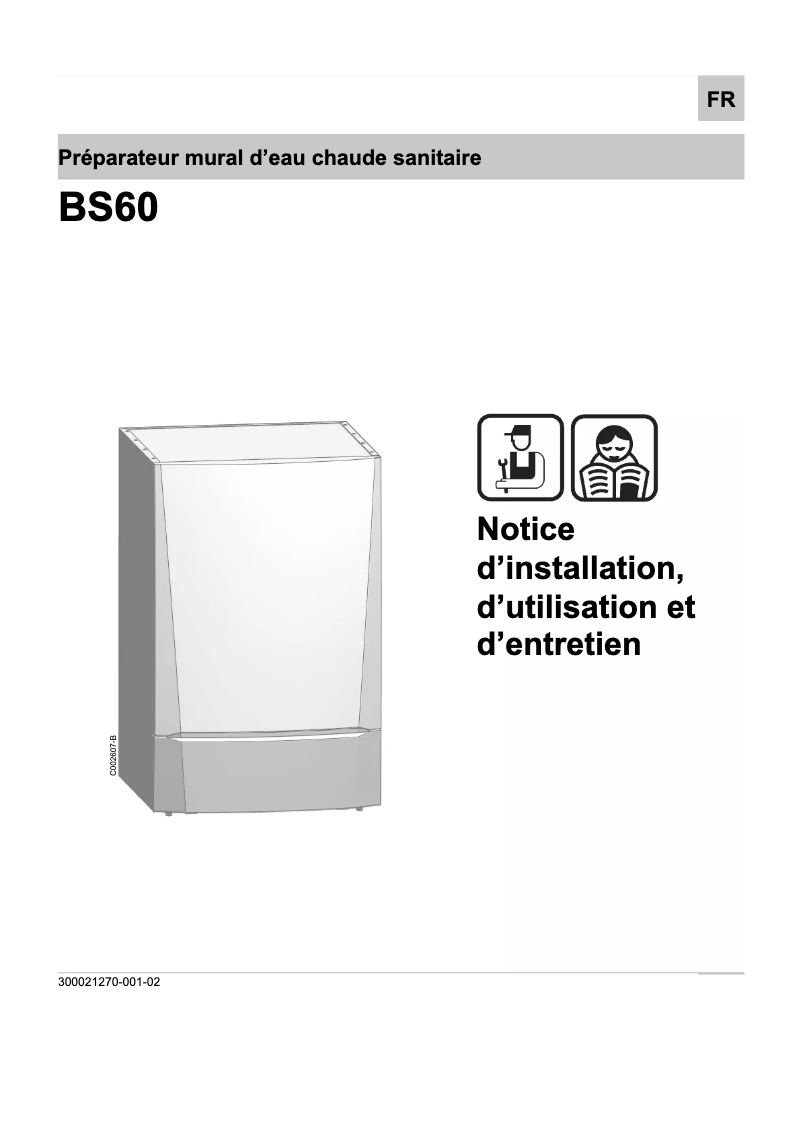 Imagen de la primera página del manual del dispositivo BS60