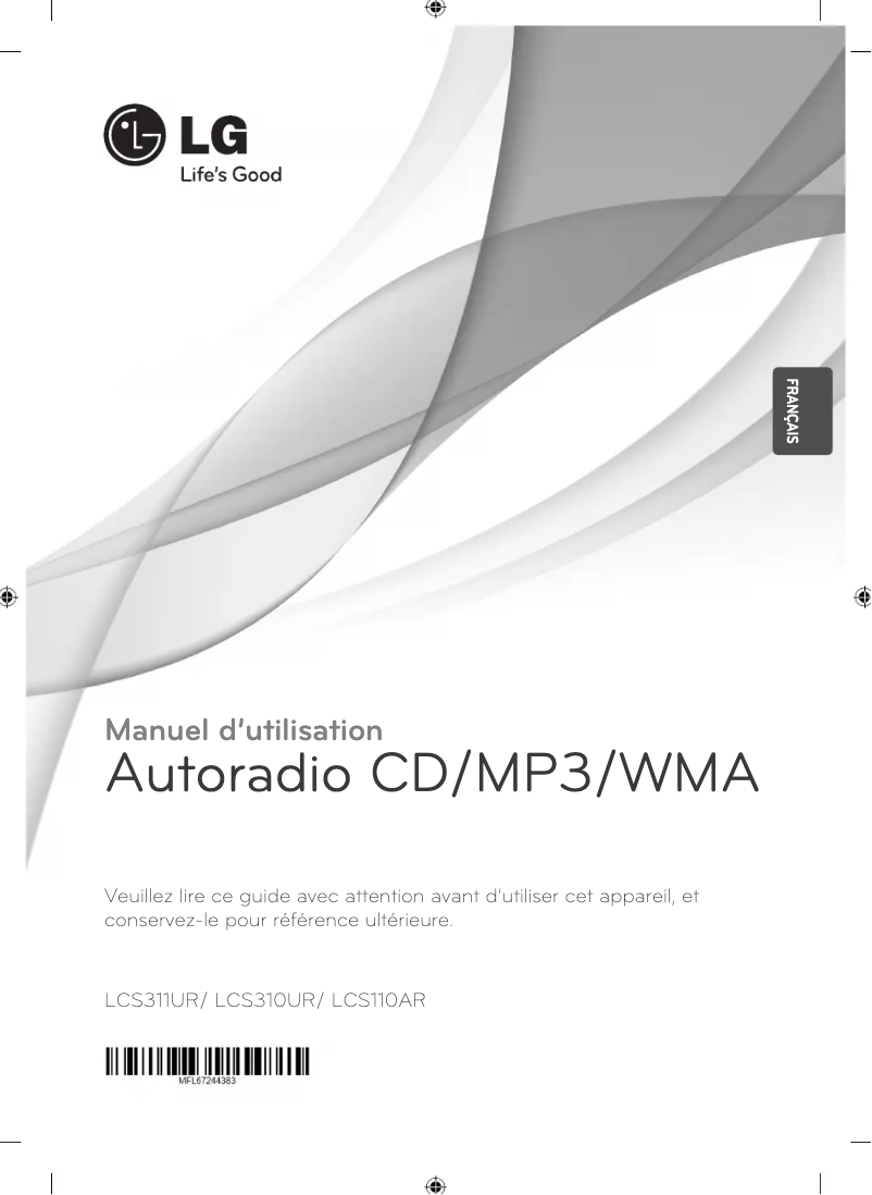 Imagen de la primera página del manual del dispositivo LCS110AR