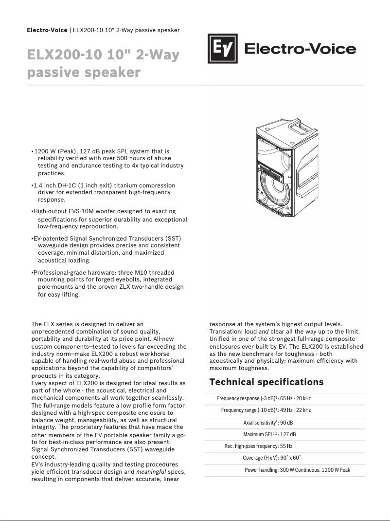 Imagen de la primera página del manual del dispositivo ELX200-12