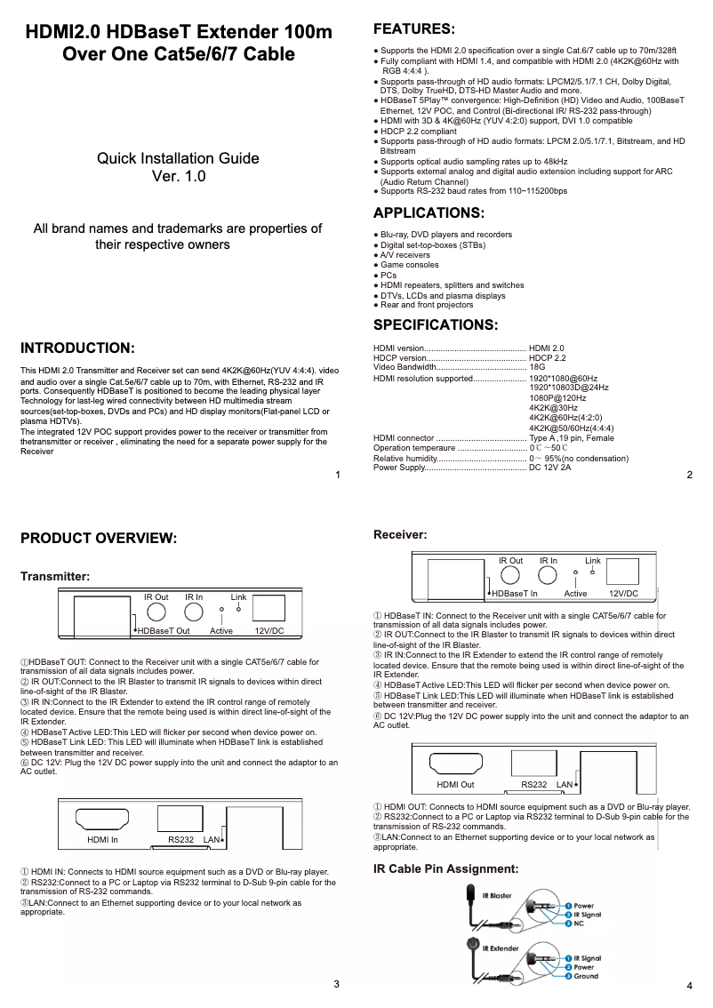 Imagen de la primera página del manual del dispositivo MC-HM-ET01ES