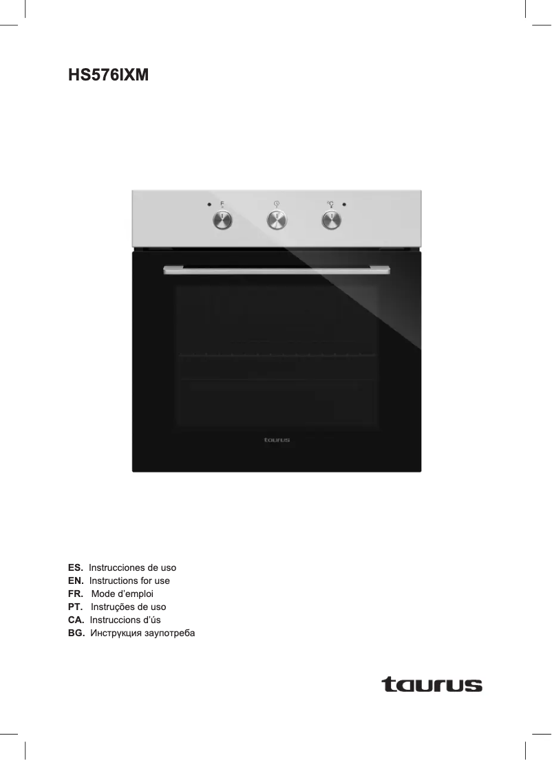 Página 1 del manual Manual de usuario Taurus HS576IXM