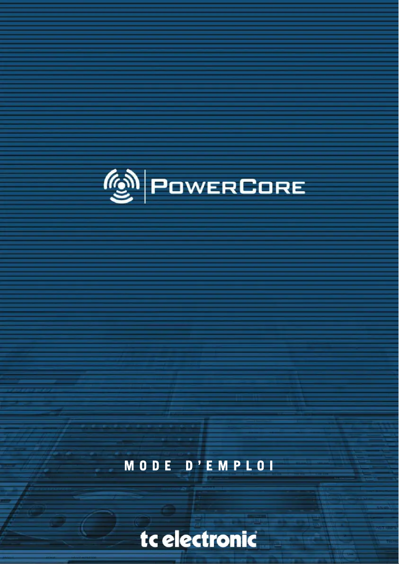 Imagen de la primera página del manual del dispositivo PowerCore X8 Sonnox Edition