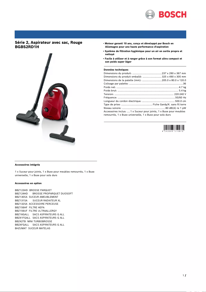 Imagen de la primera página del manual del dispositivo BGBS2RD1H