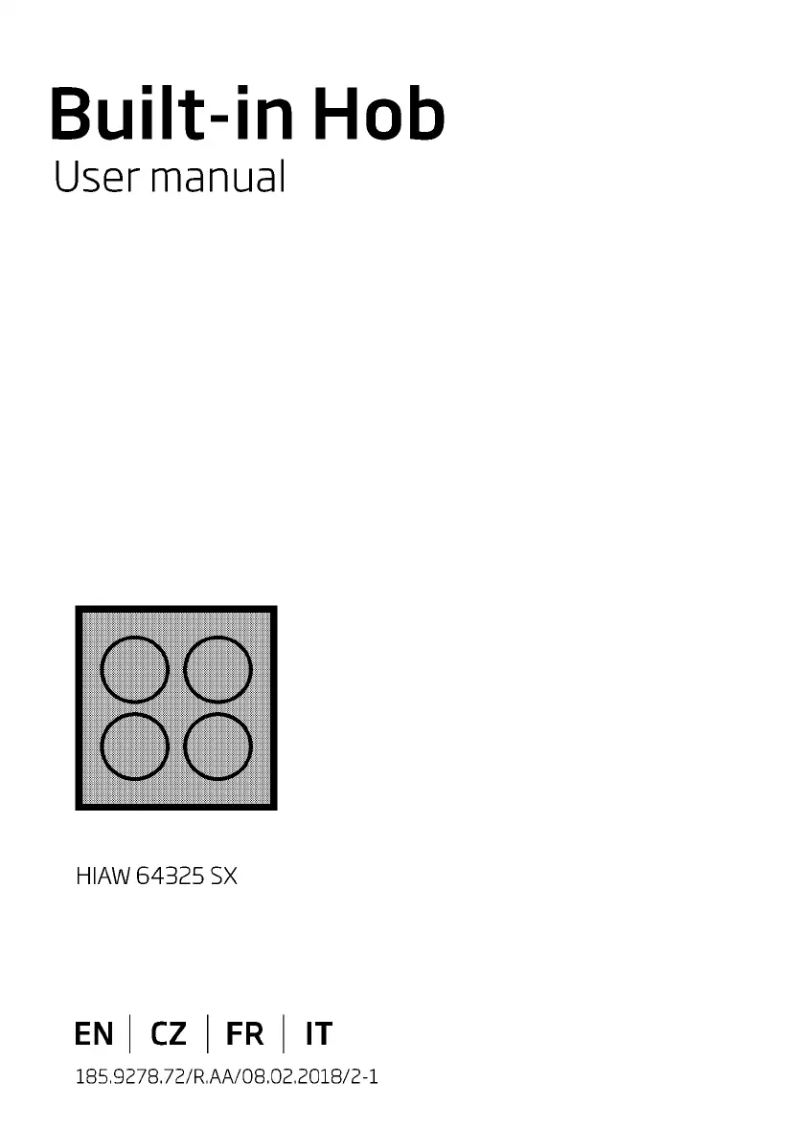 Página 1 del manual Manual de usuario Beko HIAW64325SX