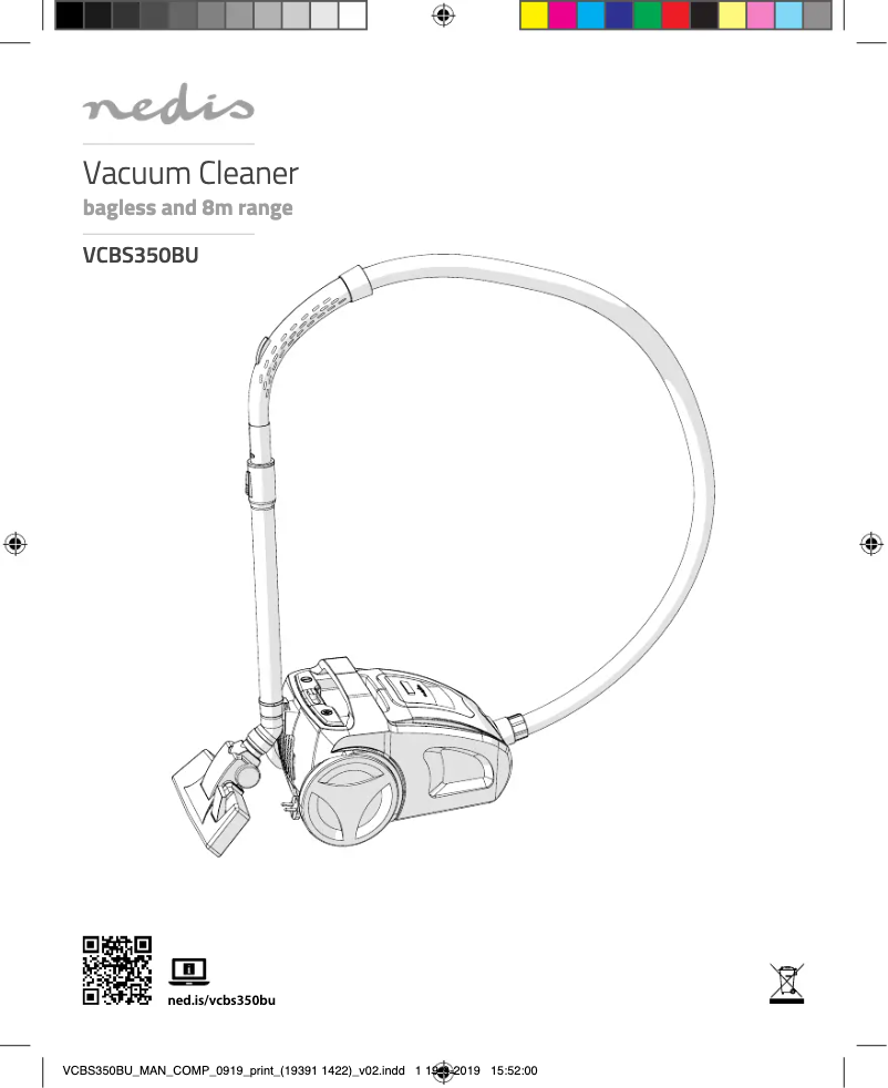 Imagen de la primera página del manual del dispositivo VCBS350BU