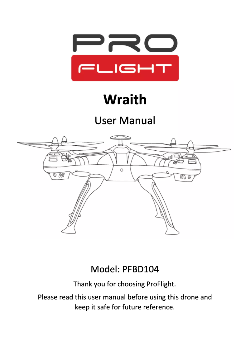 Imagen de la primera página del manual del dispositivo Wraith