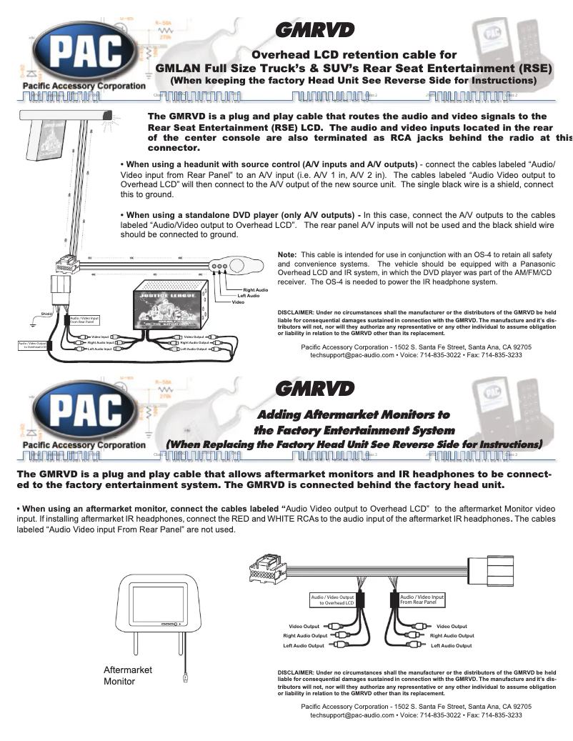 Imagen de la primera página del manual del dispositivo GMRVD