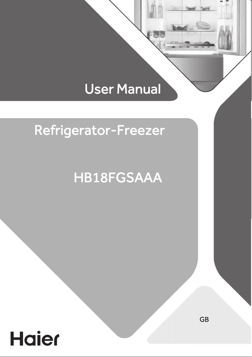 Página 1 del manual Manual de usuario Haier HB18FGSAAA