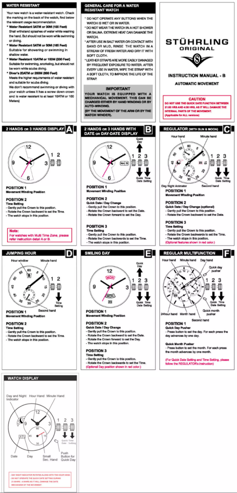 Imagen de la primera página del manual del dispositivo B 137