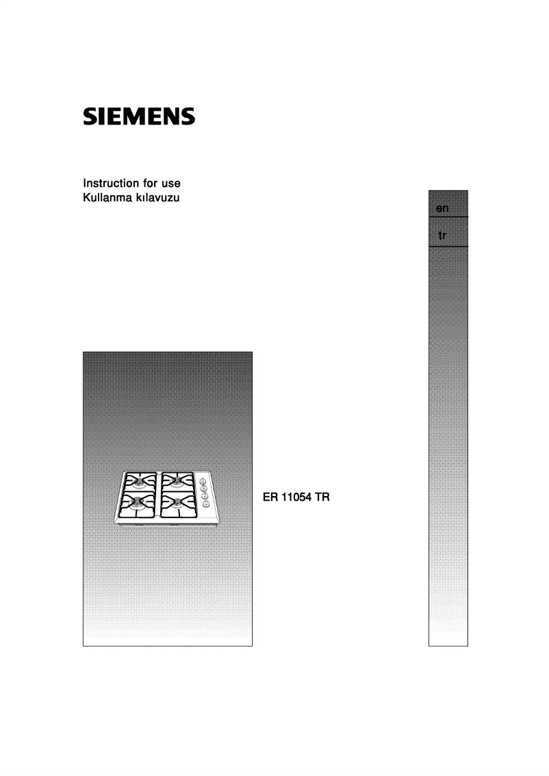 Página nº 1 - Manual de usuario Siemens ER11054TR