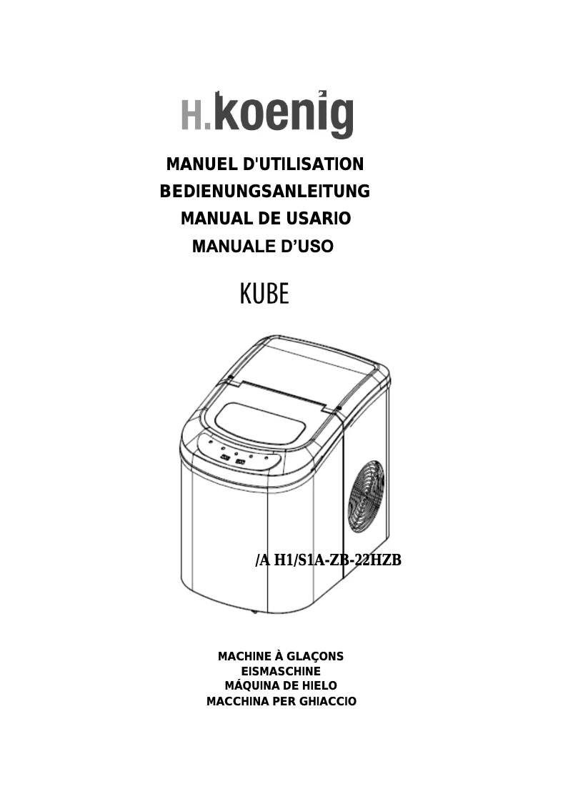 Página 1 del manual Manual de usuario H.Koenig Kube