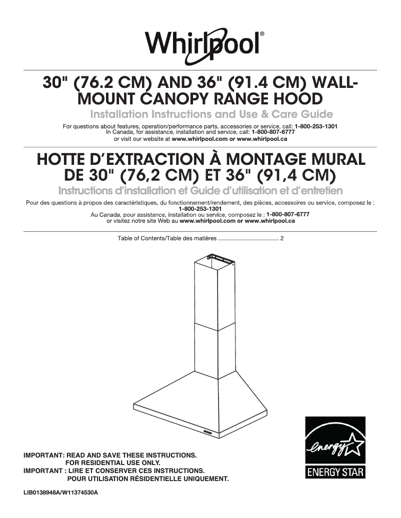Página 1 del manual Instrucciones / montaje Whirlpool WVW7330JS