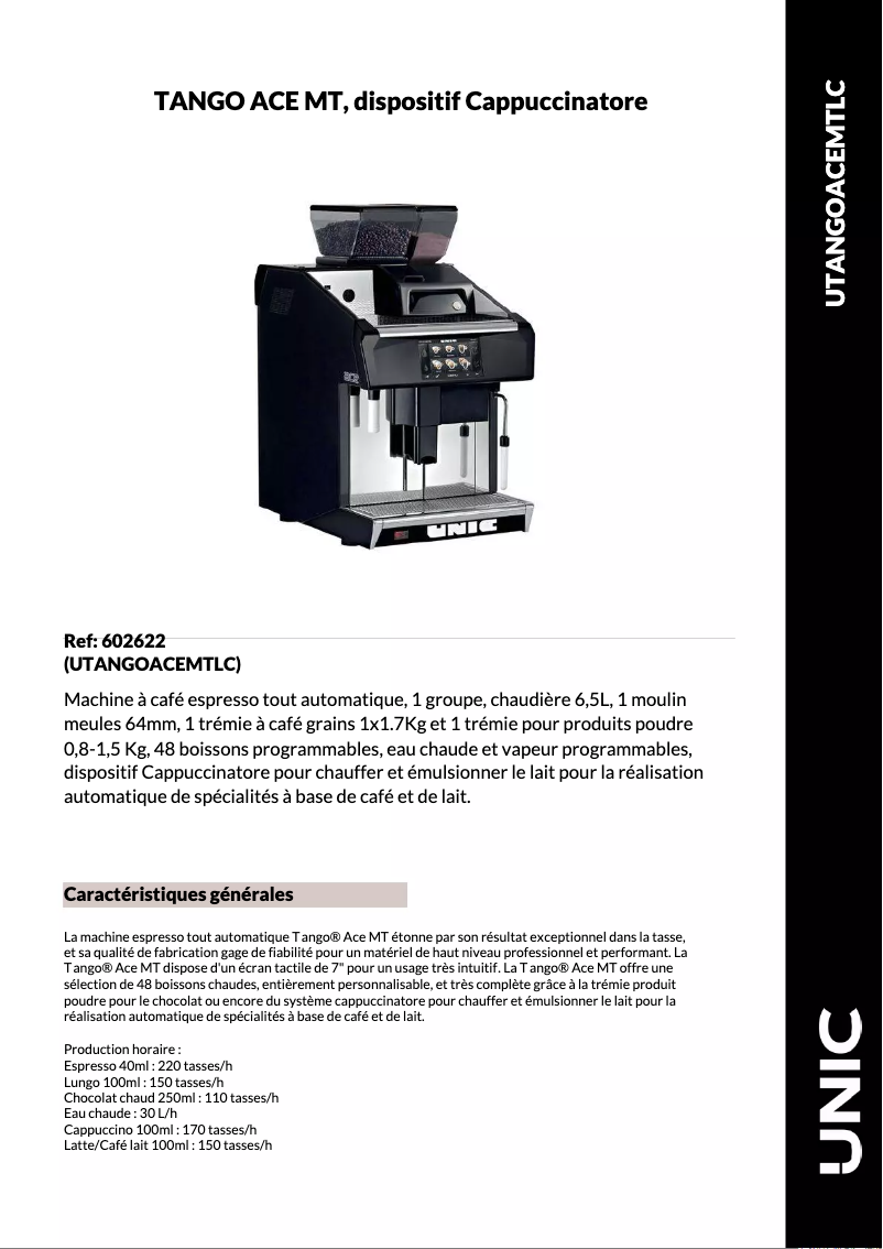Imagen de la primera página del manual del dispositivo Tango Ace MT