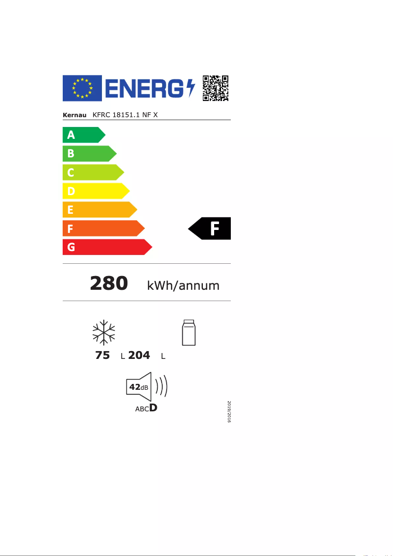 Imagen de la primera página del manual del dispositivo KFRC 18151 NF X
