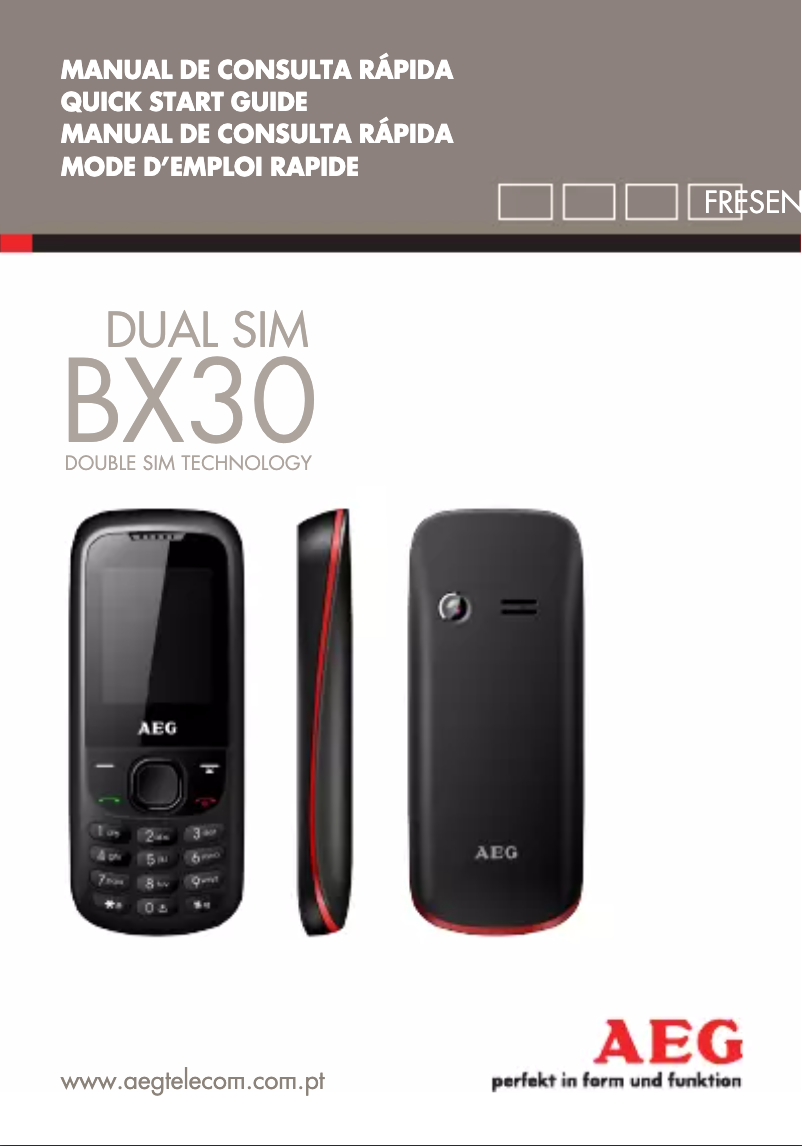 Página nº 1 - Manual de usuario AEG BX30