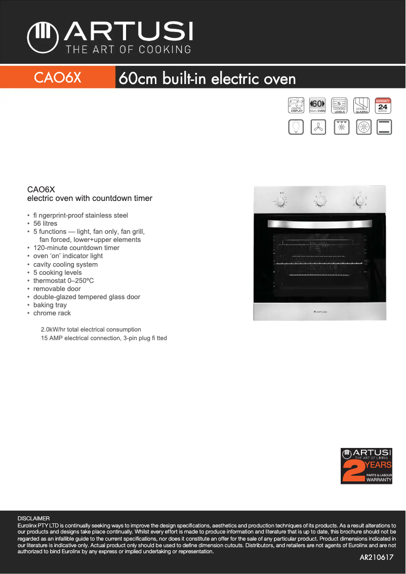 Imagen de la primera página del manual del dispositivo CAO6X