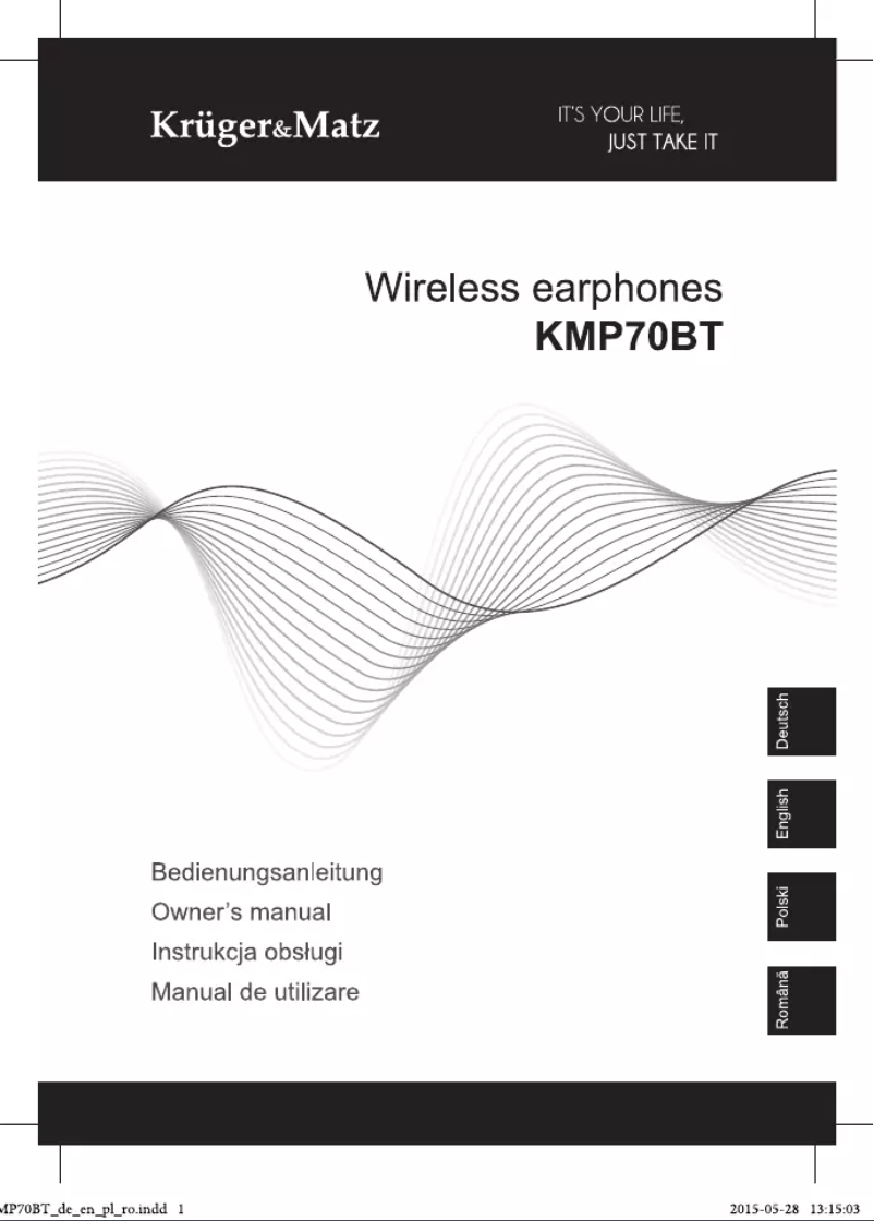Página 1 del manual Manual de usuario Krüger&Matz KMP70BT