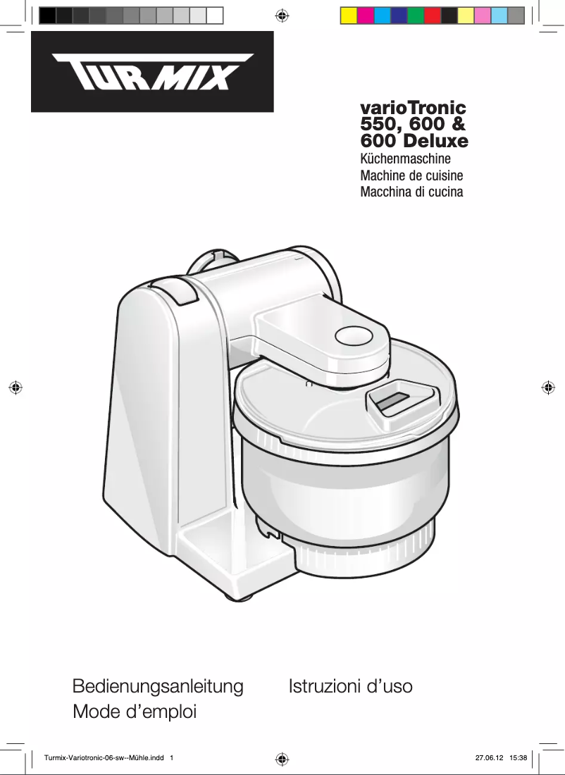Página nº 1 - Manual de instrucciones Turmix VarioTronic 600 A33127