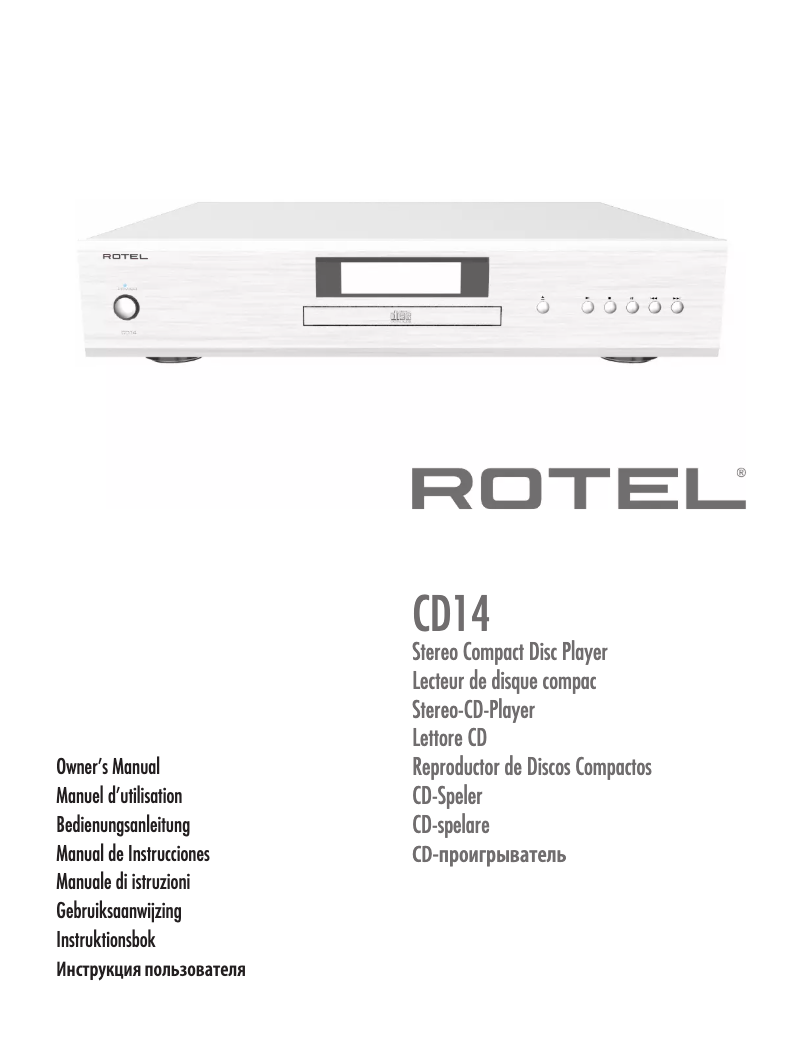Imagen de la primera página del manual del dispositivo CD14