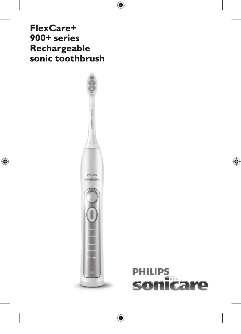 Imagen de la primera página del manual del dispositivo Sonicare FlexCare+ HX6973