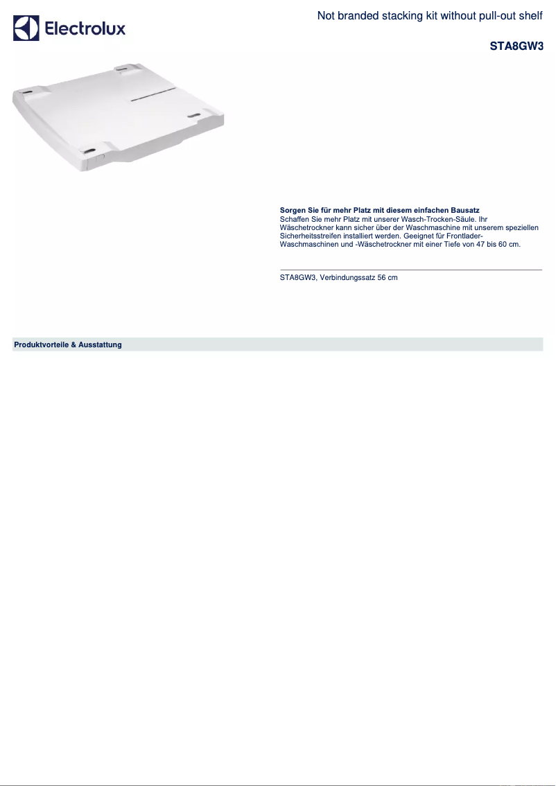 Página 1 del manual Manual de instrucciones AEG STA8GW3