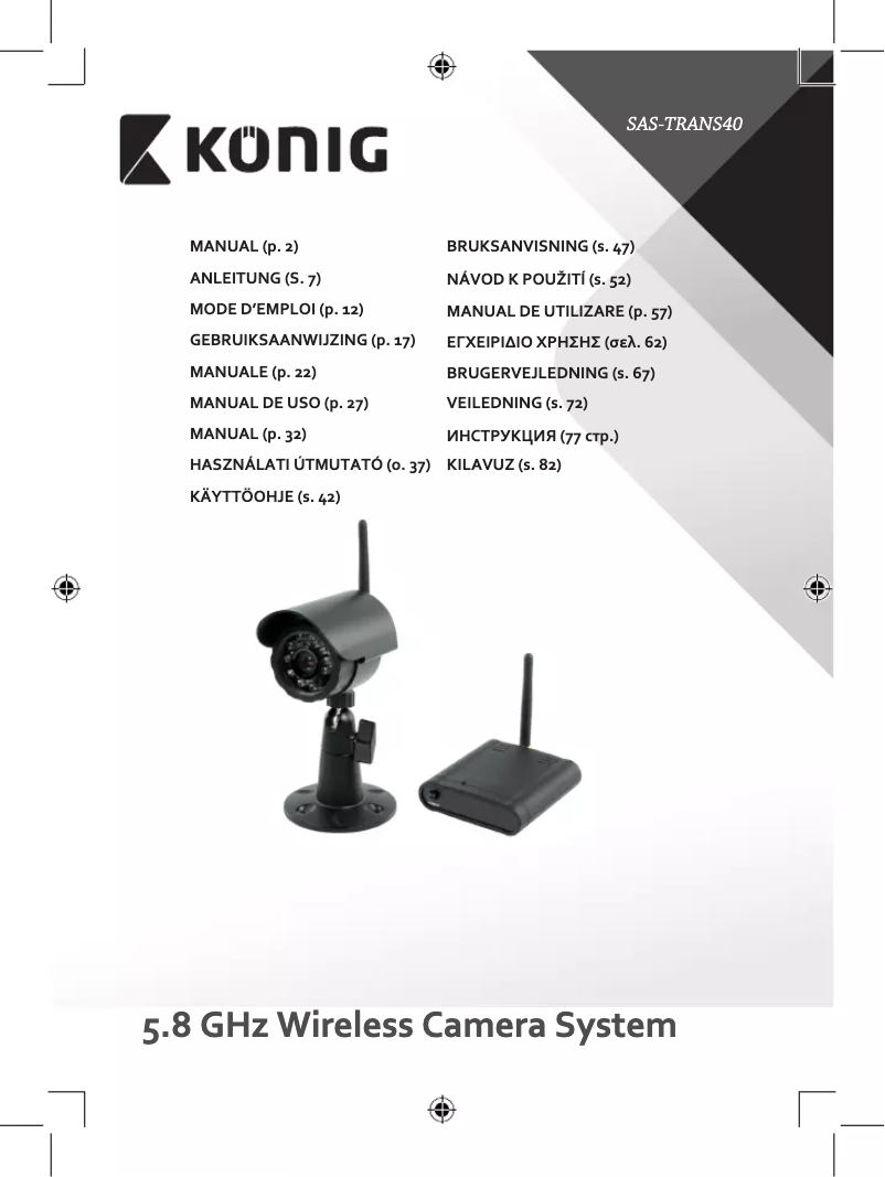 Página 1 del manual Manual de usuario Konig SAS-TRANS40