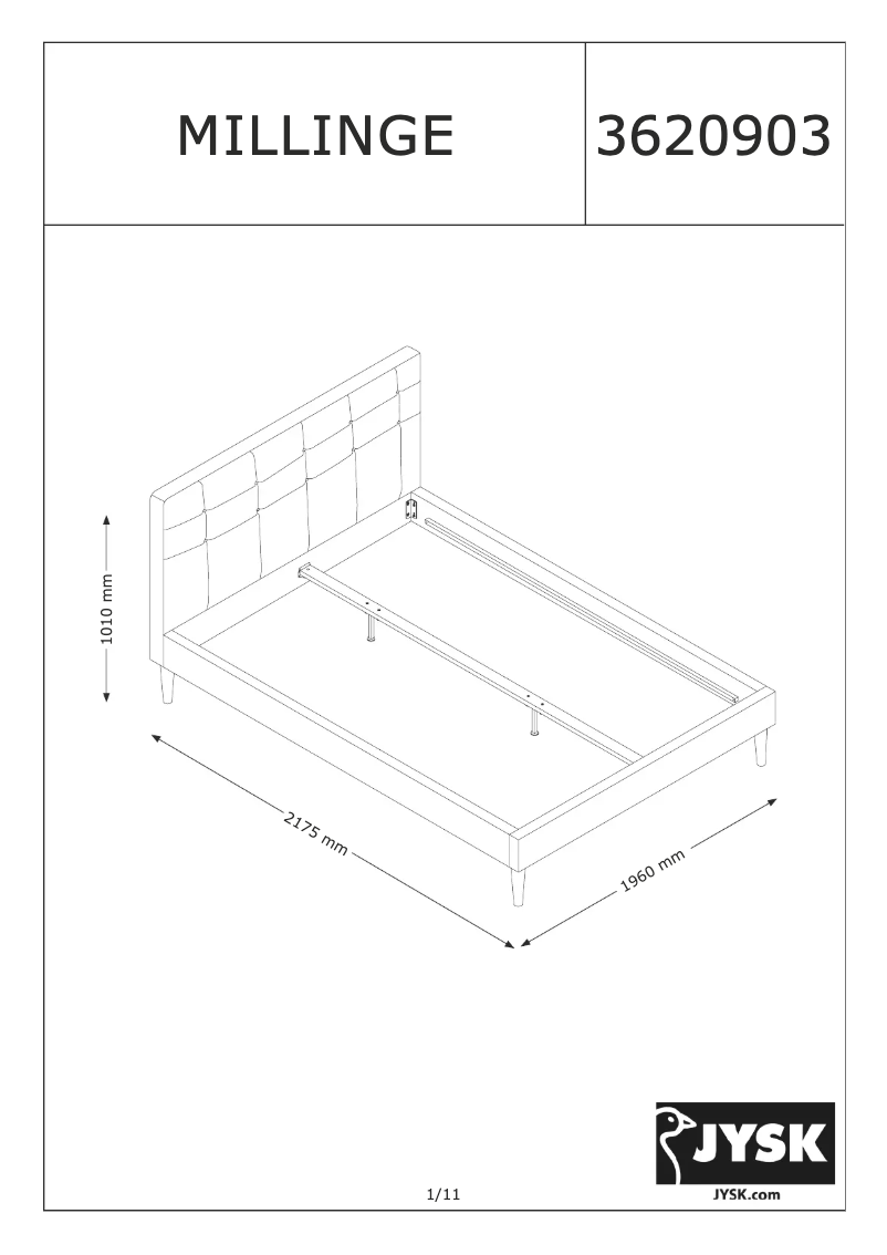 Imagen de la primera página del manual del dispositivo Millinge (180x200)