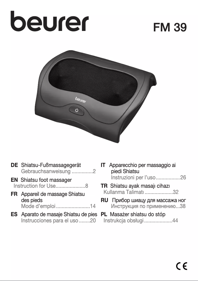 Imagen de la primera página del manual del dispositivo FM 39