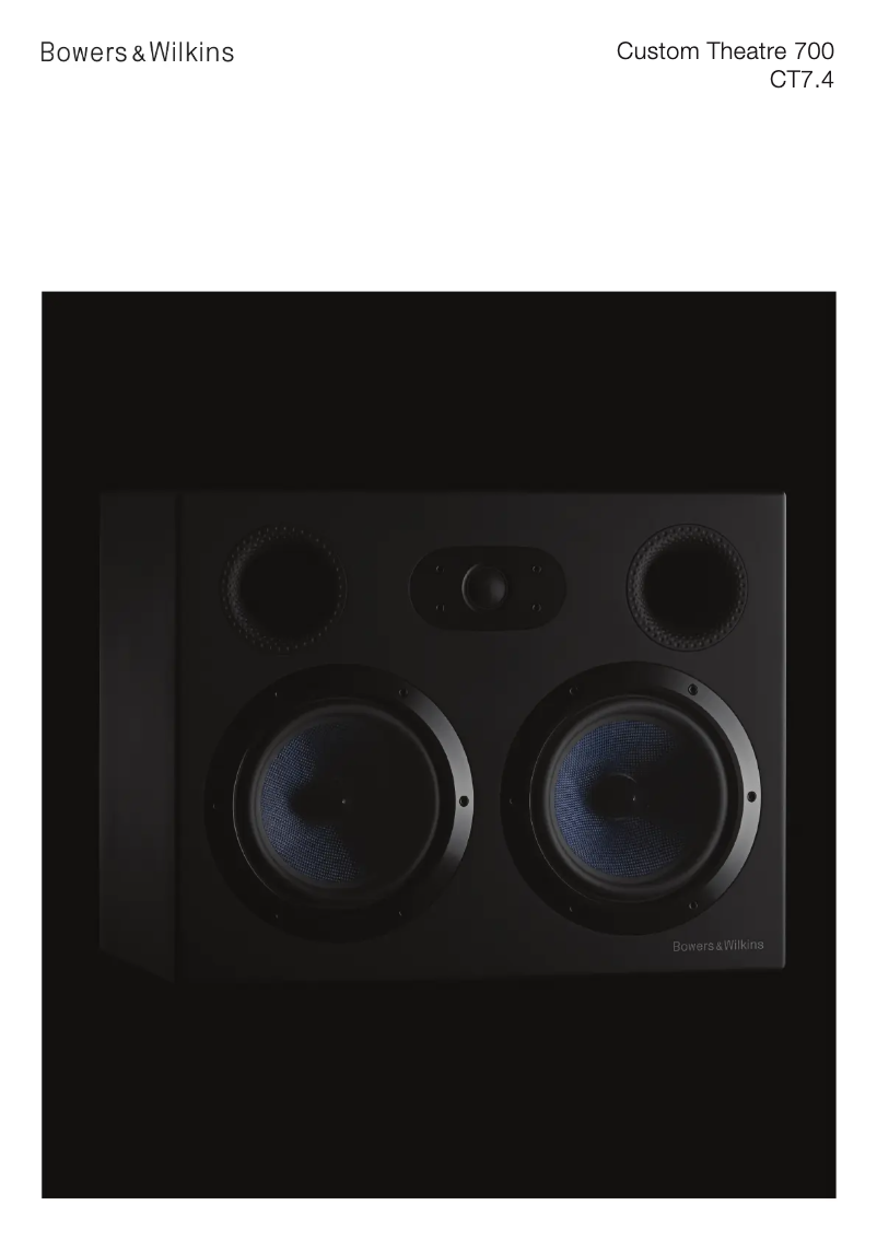 Página 1 del manual Ficha técnica Bowers & Wilkins CT7.4 LCRS