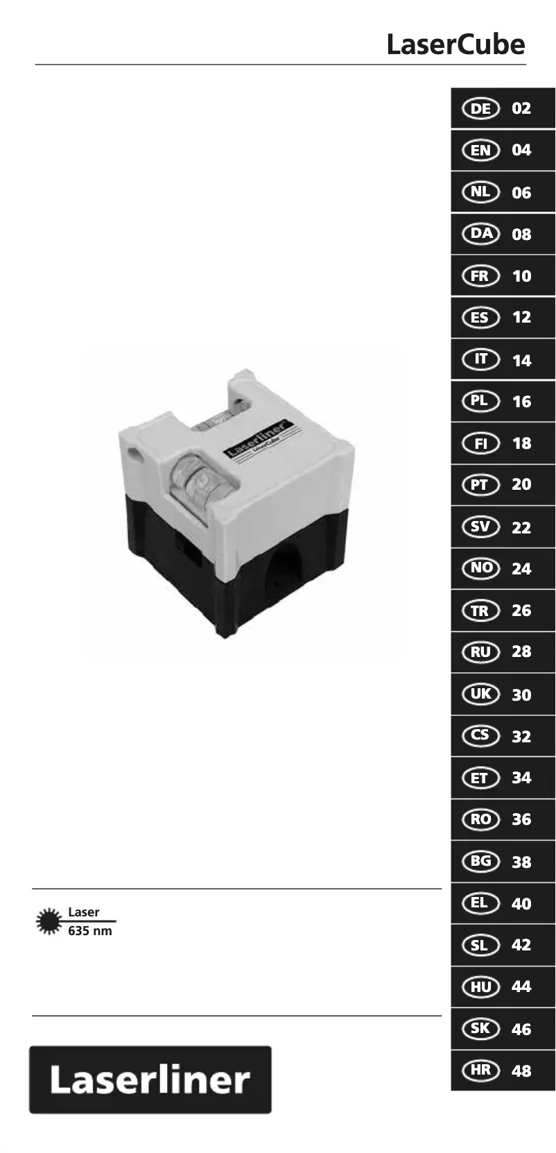 Página 1 del manual Manual de usuario Laserliner LaserCube