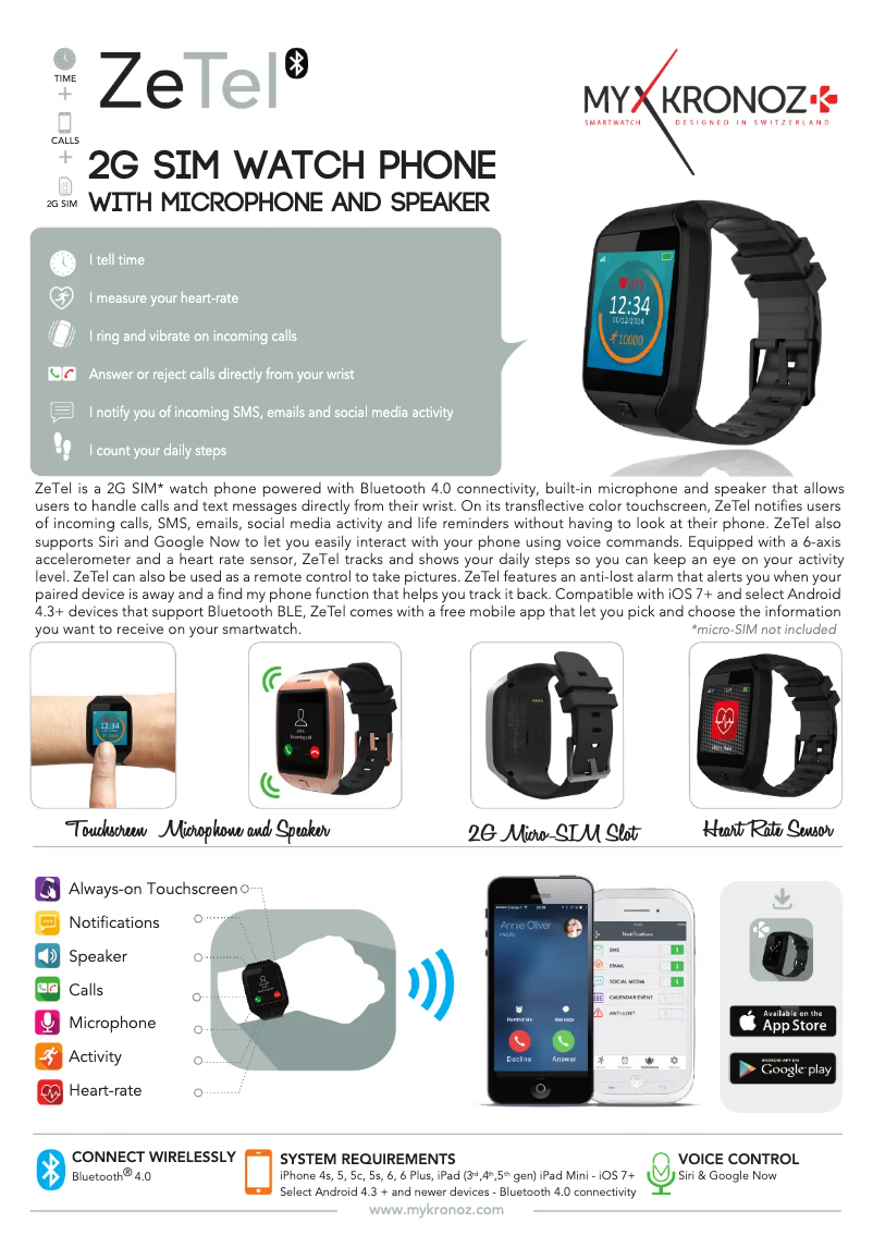 Imagen de la primera página del manual del dispositivo ZeTel