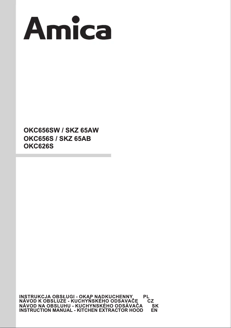 Imagen de la primera página del manual del dispositivo OKC626S