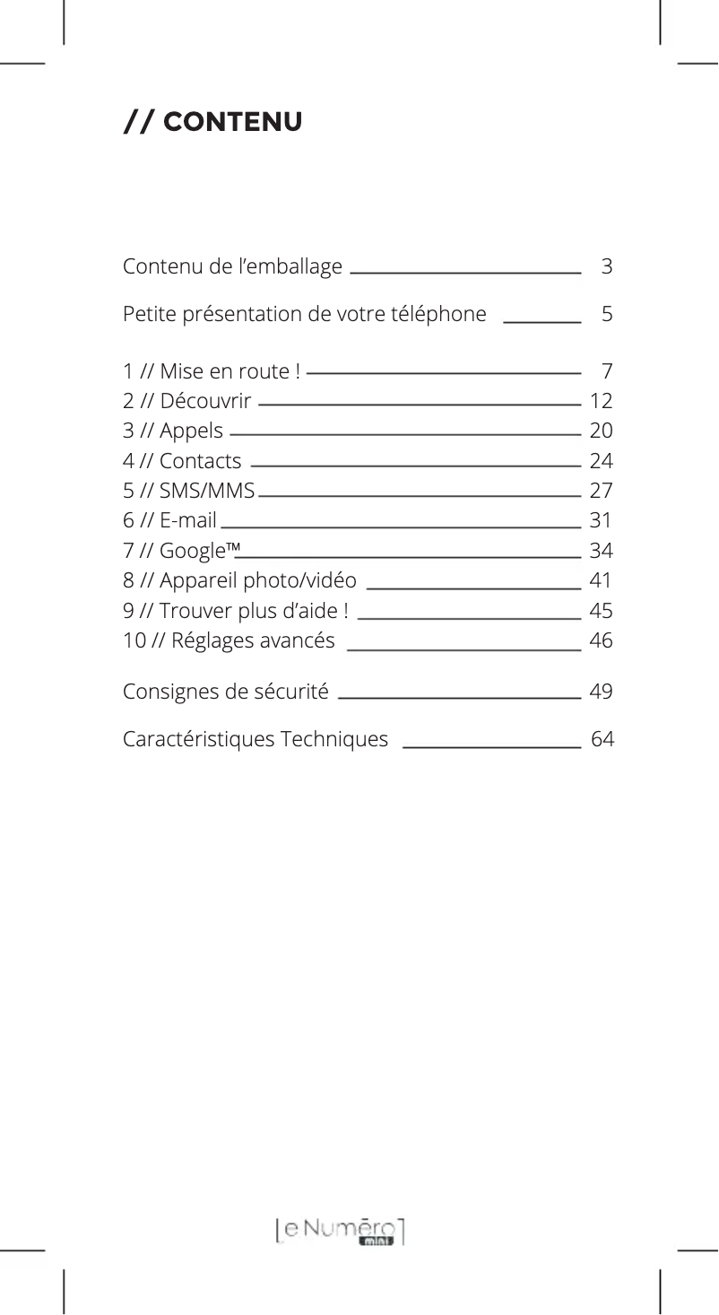 Página 1 del manual Manual de usuario Ordissimo LeNumero1 Mini