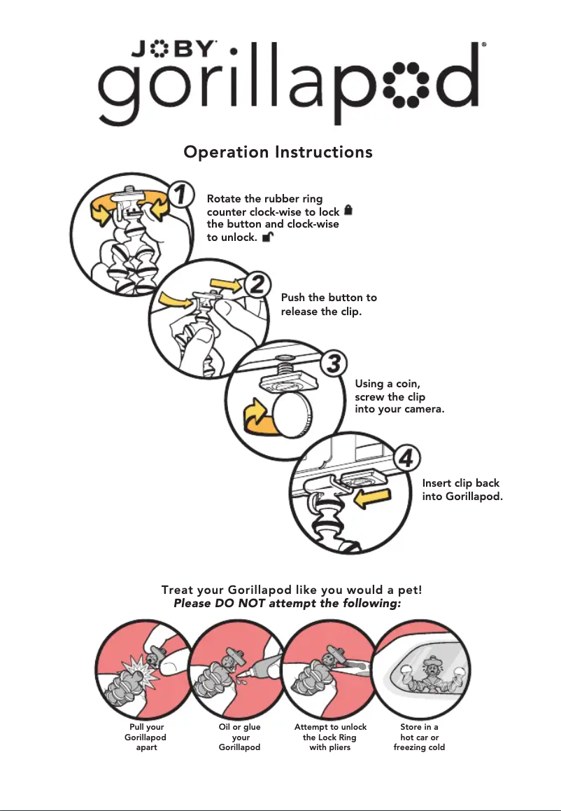 Página 1 del manual Manual de usuario Joby GorillaPod 1K Kit